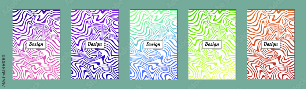 Poster abstract modern background. geometric shapes and lines. colorful gradient vector texture