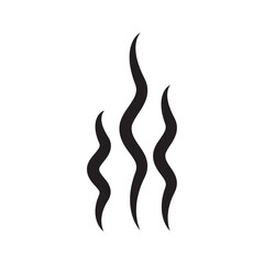 Steam icon vector isolated on white background. Steam icon for design template, smell logo and sign, wave logo and smoke logo. Creative abstract concept, steam icon