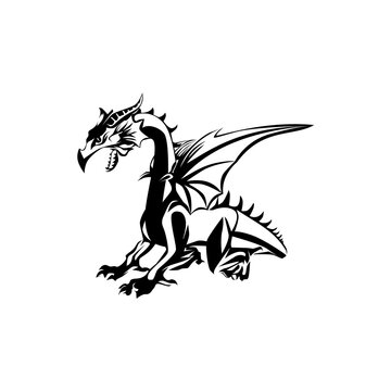 Dragon Logo Template Design Vector