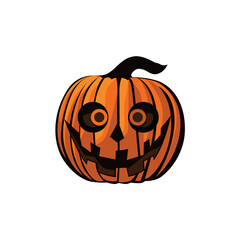 Pumpkin Halloween Logo Template Design