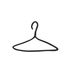 Clothes Hanger Icon Vector Illustration Logo Template Isolated on White Background. © Vik10