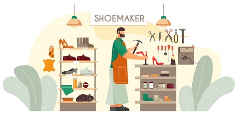 Shoemaker Repair Flat Composition 