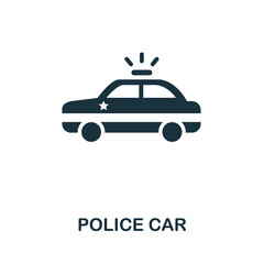 Police Car icon. Simple element from police collection. Creative Police Car icon for web design, templates, infographics and more