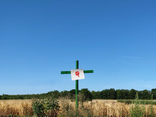 Agrarpolitik, Farmer, Protest, grüne Kreuze