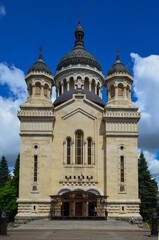Fototapeta na wymiar View from Cluj Napoca, Romania. Building landmark on a nice sunny day. Travel destination