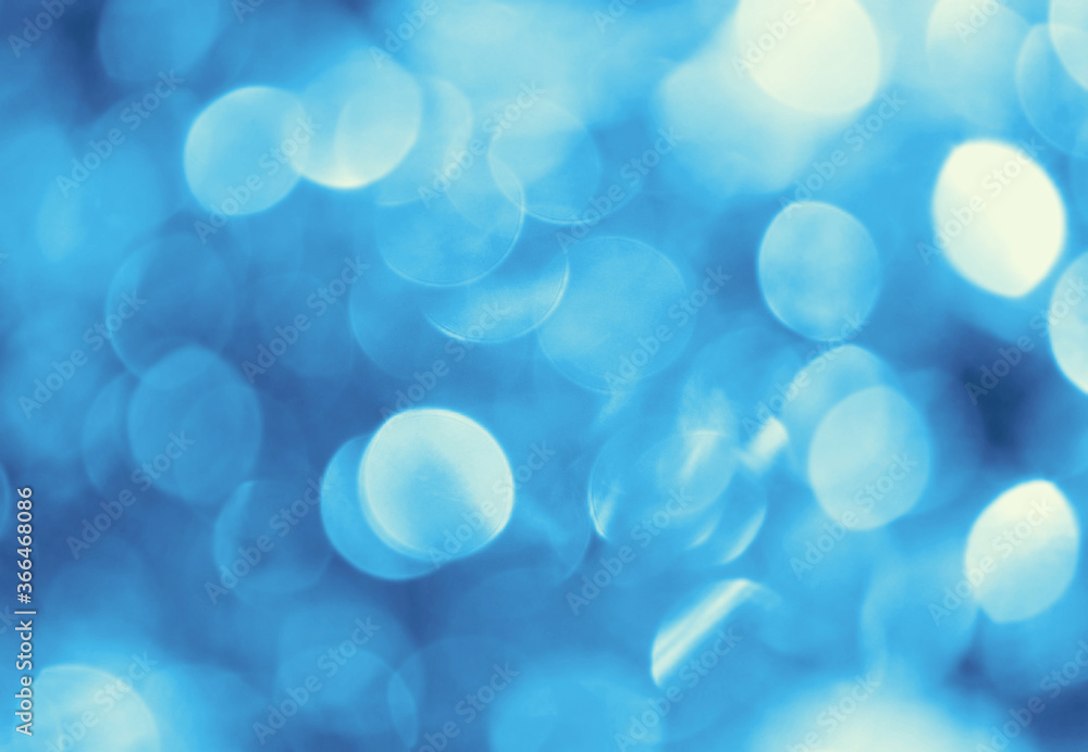 Poster blue abstract bokeh background