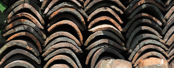 old red roof tiles