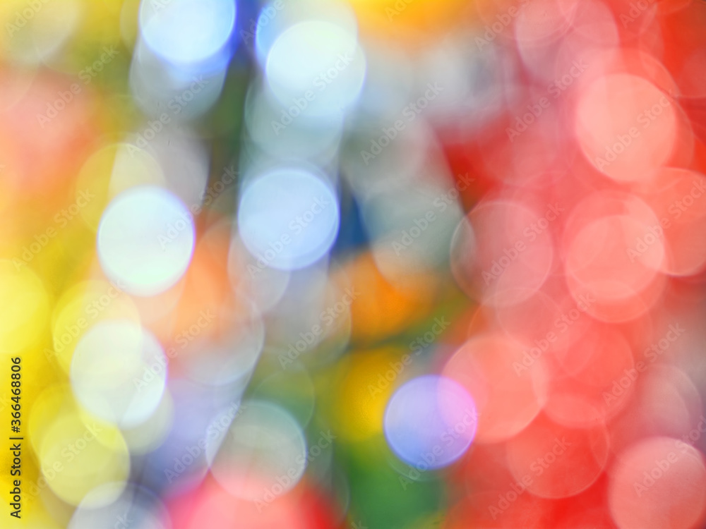 Poster abstract bokeh background with christmas tree lights