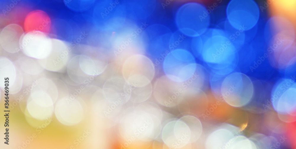Poster abstract bokeh background with christmas tree lights