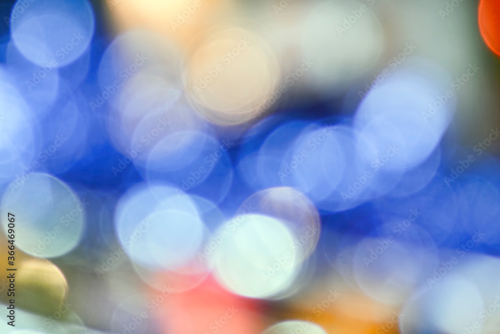 Poster abstract bokeh background with christmas tree lights