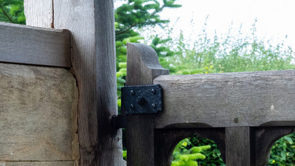 hinge on old wooden gaate 
