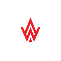 AW Logo Simple - obrazy, fototapety, plakaty