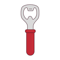 bottle opener icon on white background