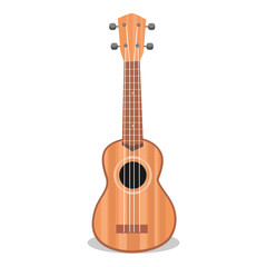 Obraz premium ukulele wooden, simple vector image