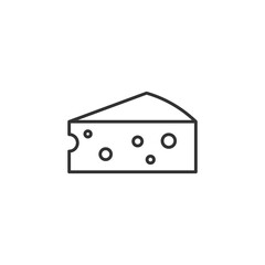 Slice of cheese icon. Cheese symbol modern, simple, vector, icon for website design, mobile app, ui. Vector Illustration