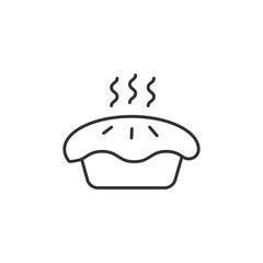 Hot pie icon. Bakery symbol modern, simple, vector, icon for website design, mobile app, ui. Vector Illustration