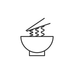 Wok bowl icon. Asian food symbol modern, simple, vector, icon for website design, mobile app, ui. Vector Illustration