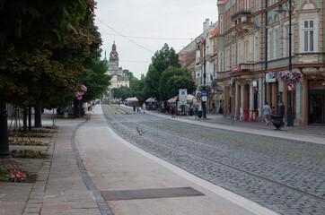 Fototapeta na wymiar street in the city Kosice