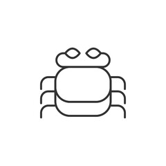 Crab icon. Vector Illustration