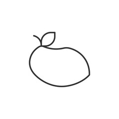 Mango icon. Fruit symbol modern, simple, vector, icon for website design, mobile app, ui. Vector Illustration