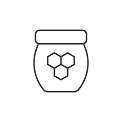 Honey jar icon. Honey symbol modern, simple, vector, icon for website design, mobile app, ui. Vector Illustration