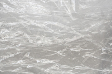 White plastic film wrap texture background