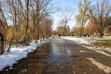 path in winter