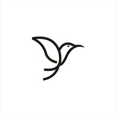  bird logo design icon  , bird line logo design vector image , logo bird fly