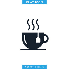 Tea Icon Vector Design Template. Drink Icon