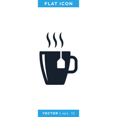 Tea Icon Vector Design Template. Drink Icon