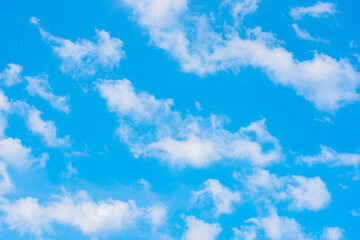 Beauty white cloud and blue sky