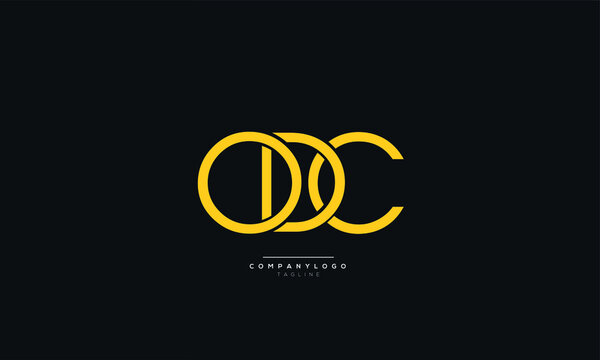 ODC Letter Business Logo Design Alphabet Icon Vector Symbol