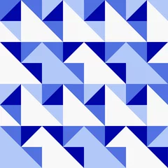 Fotobehang Donkerblauw Naadloos patroon in zomerkleuren.