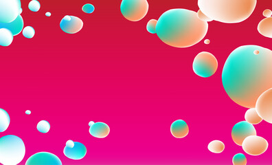 Abstract poster design. Liquid colorful shapes on light background. Vector illustration.