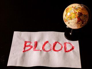 Word Blood Text