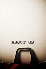 About us phrase