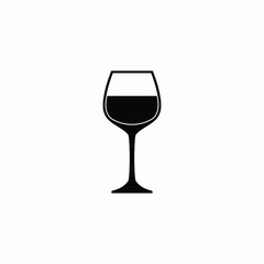 wine glass icon vector sign