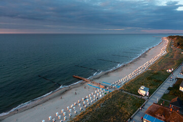 Kühlungsborn von Oben, Ostsee, Mecklenburg Vorpommern, Deutschland