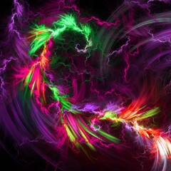 colorful abstract  waves space background