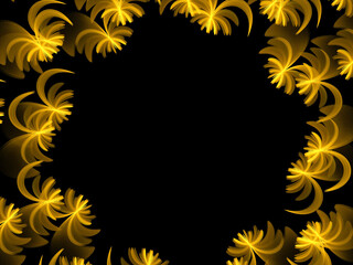 abstract fractal floral flame