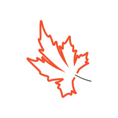 Obraz premium Leaf fall icon design template vector isolated illustration