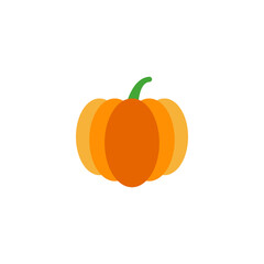 Pumpkin icon design template vector isolated illustration