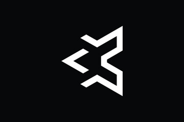 Minimal Innovative Initial XC logo and CX logo. Letter XC CX creative elegant Monogram. Premium Business logo icon. White color on background