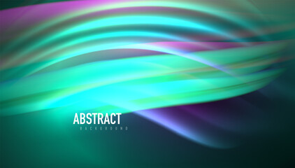Fluid wave lines background. Trendy abstract layout template for business or technology presentation, internet poster or web brochure cover, wallpaper