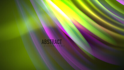 Fluid wave lines background. Trendy abstract layout template for business or technology presentation, internet poster or web brochure cover, wallpaper