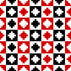 retro abstract geometric ethnic pattern