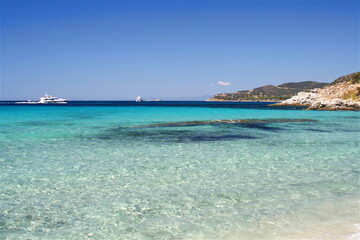 Beach in Villasimius. Sardinia, Italy