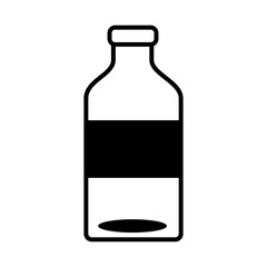 water bottle drink line style icon