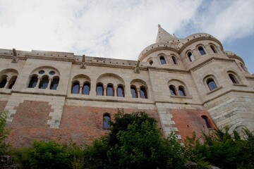 Fototapeta na wymiar Halászbástya, Fisherman`s Bastion in Castle District, Budapest, Hungary