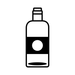 wine bottle drink line style icon
